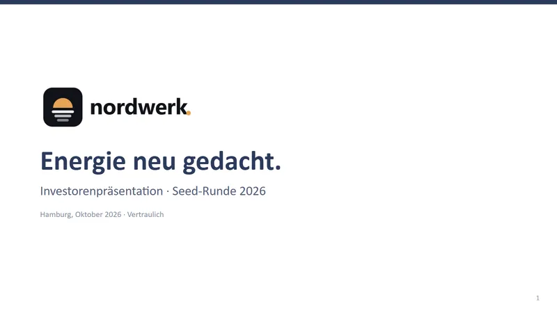 Vorher: „Energie neu gedacht.“ sagt nicht, was Nordwerk macht und für wen.